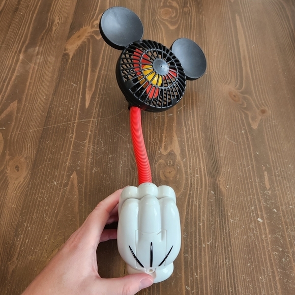 Disney Mickey Mouse Portable Fan Flexible Clamp 17" Stroller Desk - Works! - Picture 1 of 11